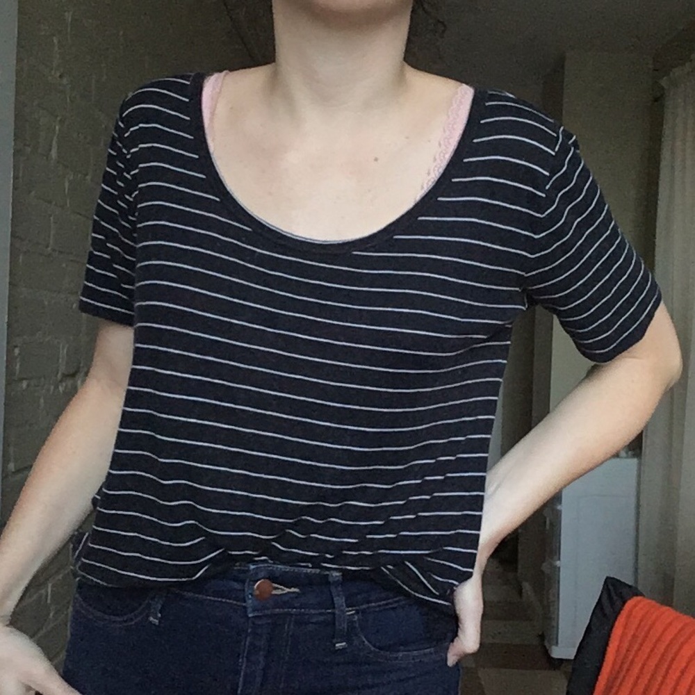 Striped Lace T-shirt